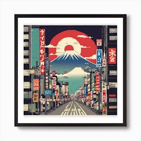 Kyoto Street Art Print