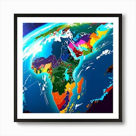 World Map Art Print