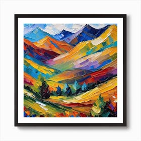 Abstract Landscape Painting 5 Art Print