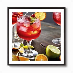 Cranberry Margarita Art Print