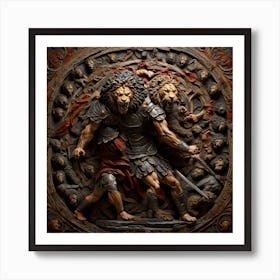 Lions Of Sparta Art Print