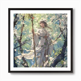 Anime Nature Priest Art Print