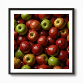 Plastic Apples Synthetically Engineered In Labs 2 Art Print