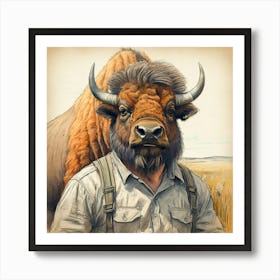 Bison 14 Art Print