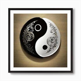 Yin Yang 50 Art Print