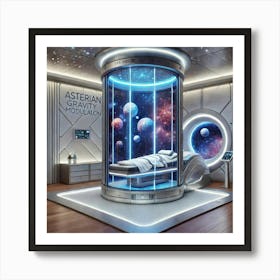 A Futuristic Zero G Therapy Chamber In The Celesti Art Print