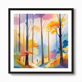 Autumn In The Woods 7 Art Print