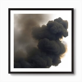 Smoke Billowing Art Print