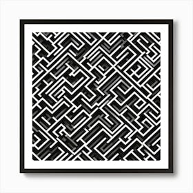 Maze Pattern 2 Art Print