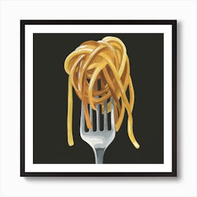 Spaghetti On A Fork Art Print
