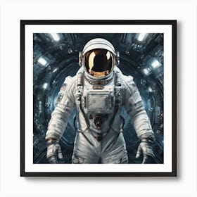 504469 Daring Astronaut, Space Suit And Helmet, Standing Xl 1024 V1 0 Art Print