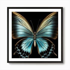 Blue Butterfly 1 Art Print