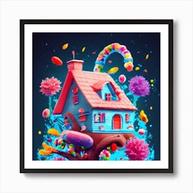 Treehouse of candy 3 Art Print