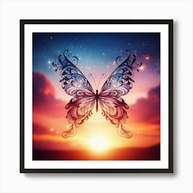 Butterfly - Butterfly Stock Videos & Royalty-Free Footage 13 Art Print