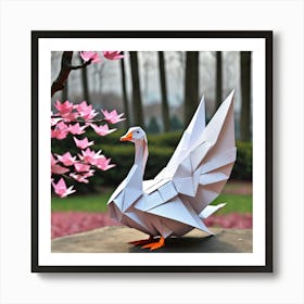 Origami Goose 4c3c29b0 Fe55 42c0 B54e 7e2c791f0f2c Art Print