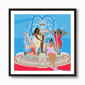 Fountain Square Art Print