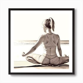 Yoga Pose 14 Art Print