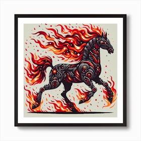 Fantasy horse 1 Art Print