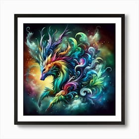 Colorful Eagle 1 Art Print