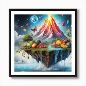 Fruit Island Art Print