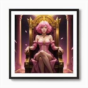 Rosy royal Art Print