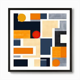 Geometric Echoes in Time and Space Art Print