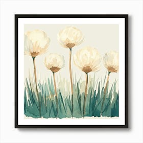 Watercolor Flowers 1 Art Print