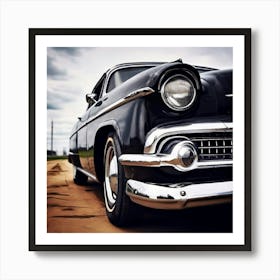 Black And White Car 3 Art Print