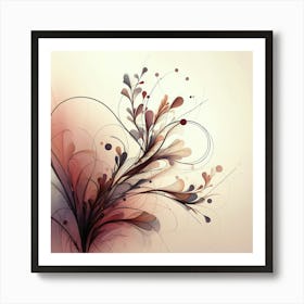 Abstract Flower Art Print