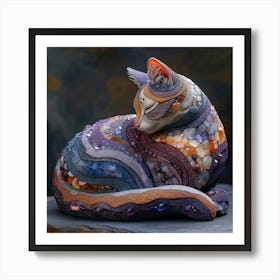 Cat Sculpture Art Print