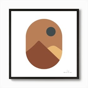 Sahara Desert.A fine artistic print that decorates the place. Art Print