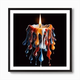 Dripping Candle Art Print