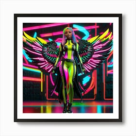 Neon Angel 43 Art Print