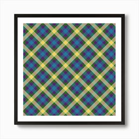 Plaid Fabric 144 Art Print