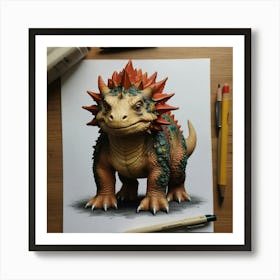 Triceratops 1 Art Print