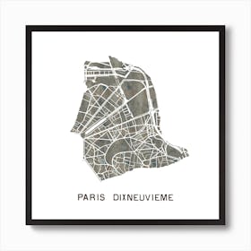 Paris 19ème Art Print