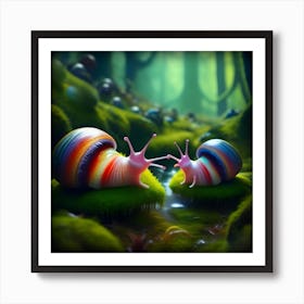 Alien Snails 12 Art Print