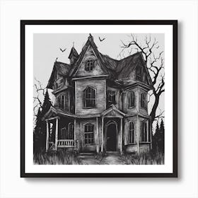 Haunted House 1 Art Print