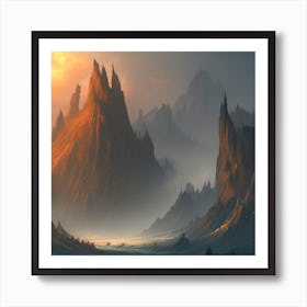 Rocky Landscape 1 Art Print