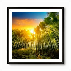 Firefly Enchanted Twilight Glow In Bamboo Forest 81855 Art Print