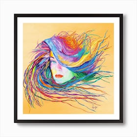 Rainbow Woman Art Print