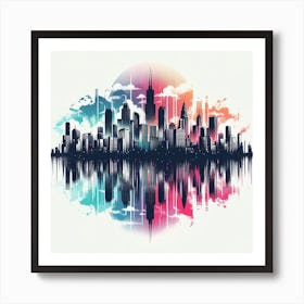 New York City Skyline 20 Art Print