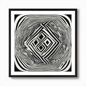 Black and White Abstract Art 28 Art Print