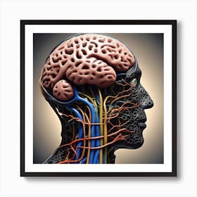 Brain And Spinal Cord Art Print