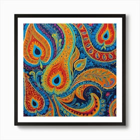 Paisley Painting Art Print