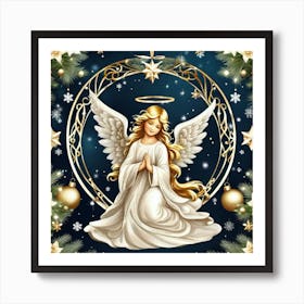 Angel Of Christmas 6 Art Print