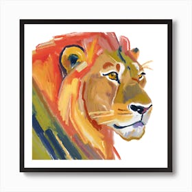 Asiatic Lion 04 Art Print