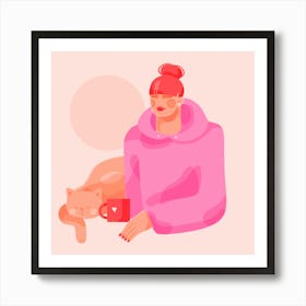 Red and Pink 1 Art Print