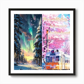 Train In The Snow Art Print