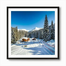 Firefly Charming Mini Ski Resort With Snowy Adventure 74206 (2) Art Print